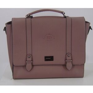 EASEGAVE Mauve Pink Faux Leather Laptop Bag Briefcase‎ Satchel Professional